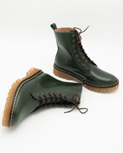 Load image into Gallery viewer, Combat Boots Verde Botella