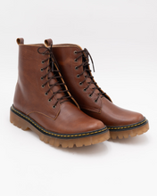 Load image into Gallery viewer, Combat Boots Café