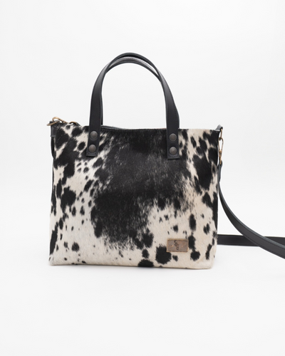TOTE BAG MINI COW NEGRO